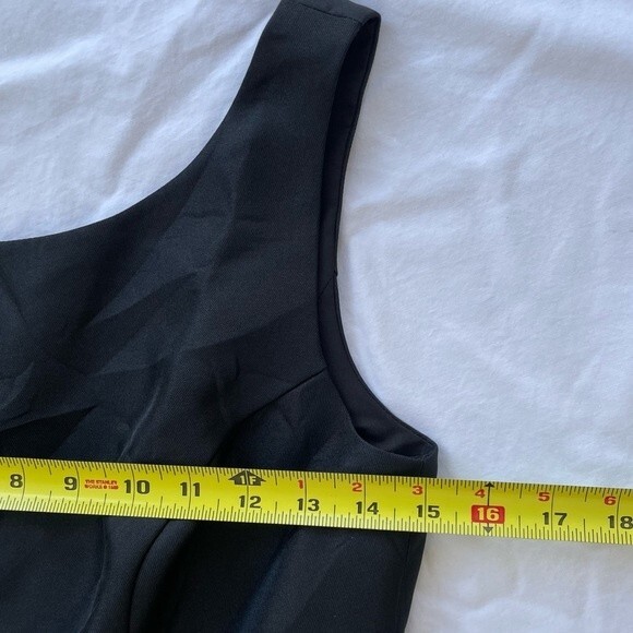 David's Bridal Black Bridesmaid‎ Prom Sleeveless Dress Size 6 NWT - Picture 16 of 16